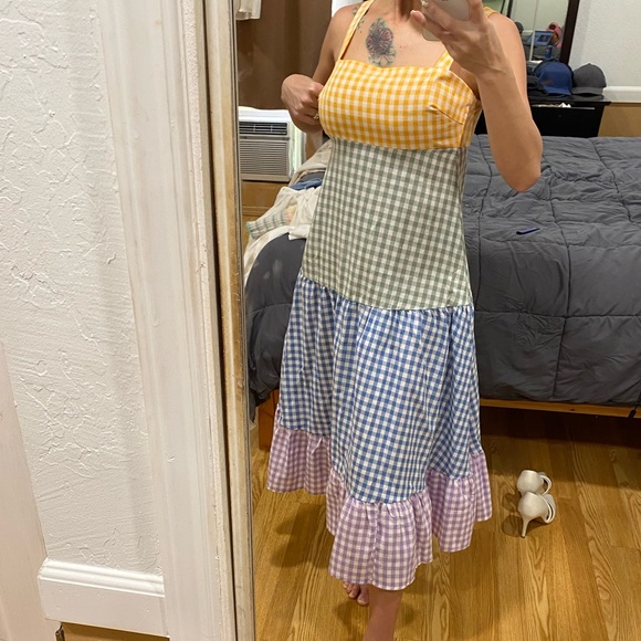 SOLD OUT SOLD Tiered pastel summer maxi Dress Wom - Picture 4 of 17